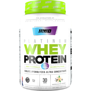 Platinum Whey Protein 2 lb Star Nutrition - Vainilla