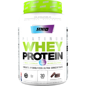 Platinum Whey Protein 2 lb Star Nutrition - Cookies and Cream