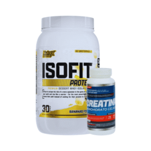 Proteína isofit isolada 2lb–Nutrex + Creatina monohidrato Celsius 120g